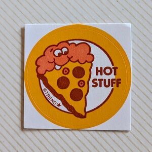 10/$25 Pizza "Hot Stuff" Scratch & Sniff Retro Sticker